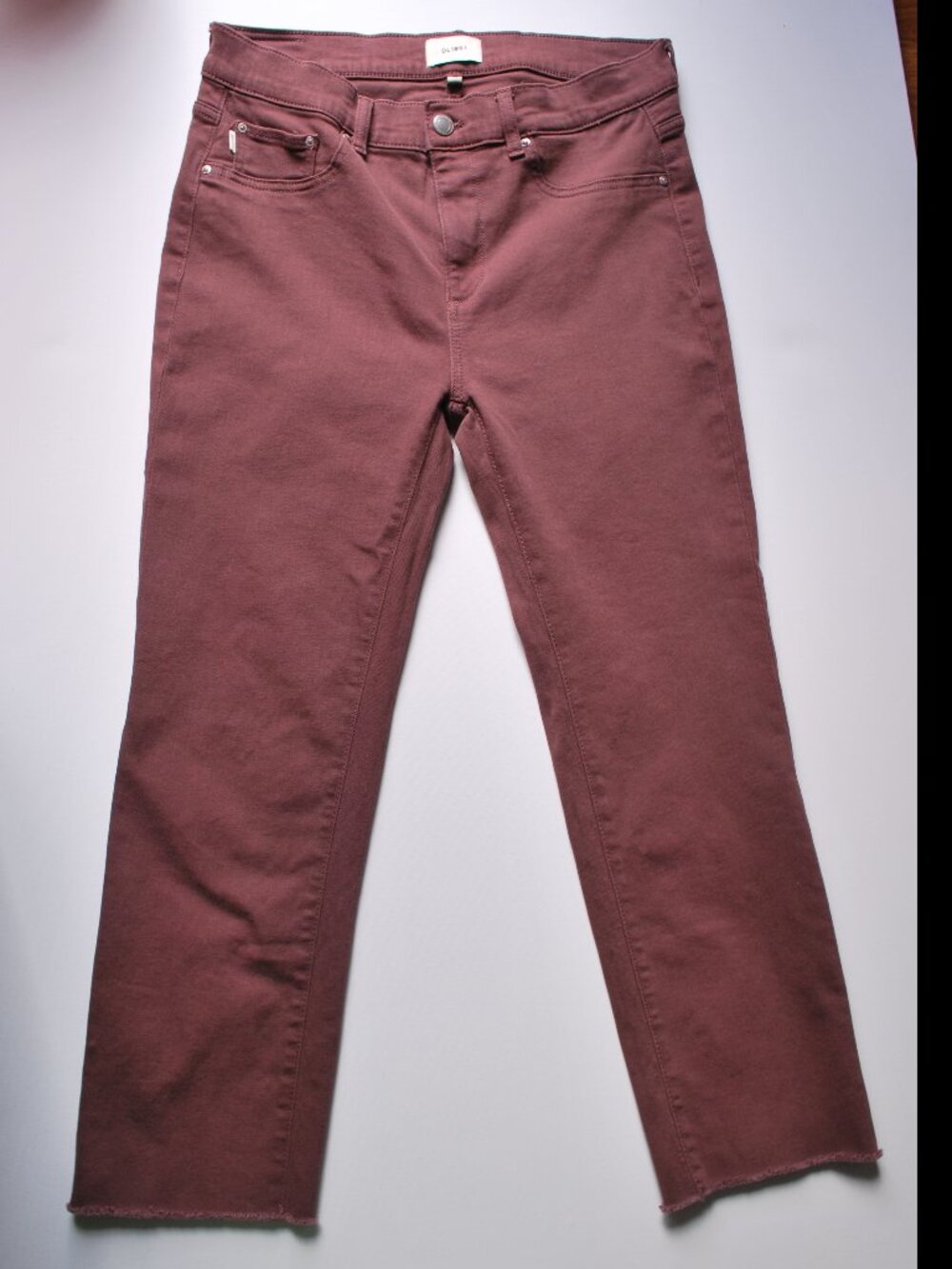 DL1961 Mara Straight Mid Rise Instasculpt Ankle 30 - Dried Rose